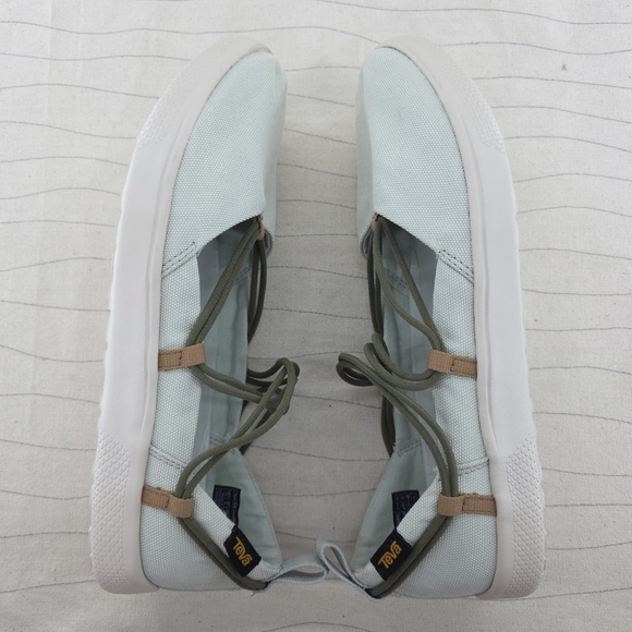 Teva Womens Voya Infinity Straps Light Green Flats Casual Shoes 1106869 Size 10 - Picture 9 of 11